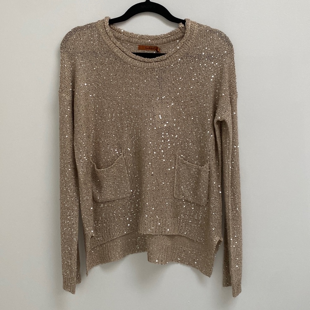 NWT Belldini Champagne Holiday Sweater. Size S.